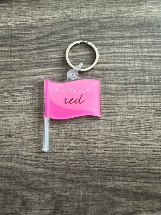 Red Flag Acrylic Keychains