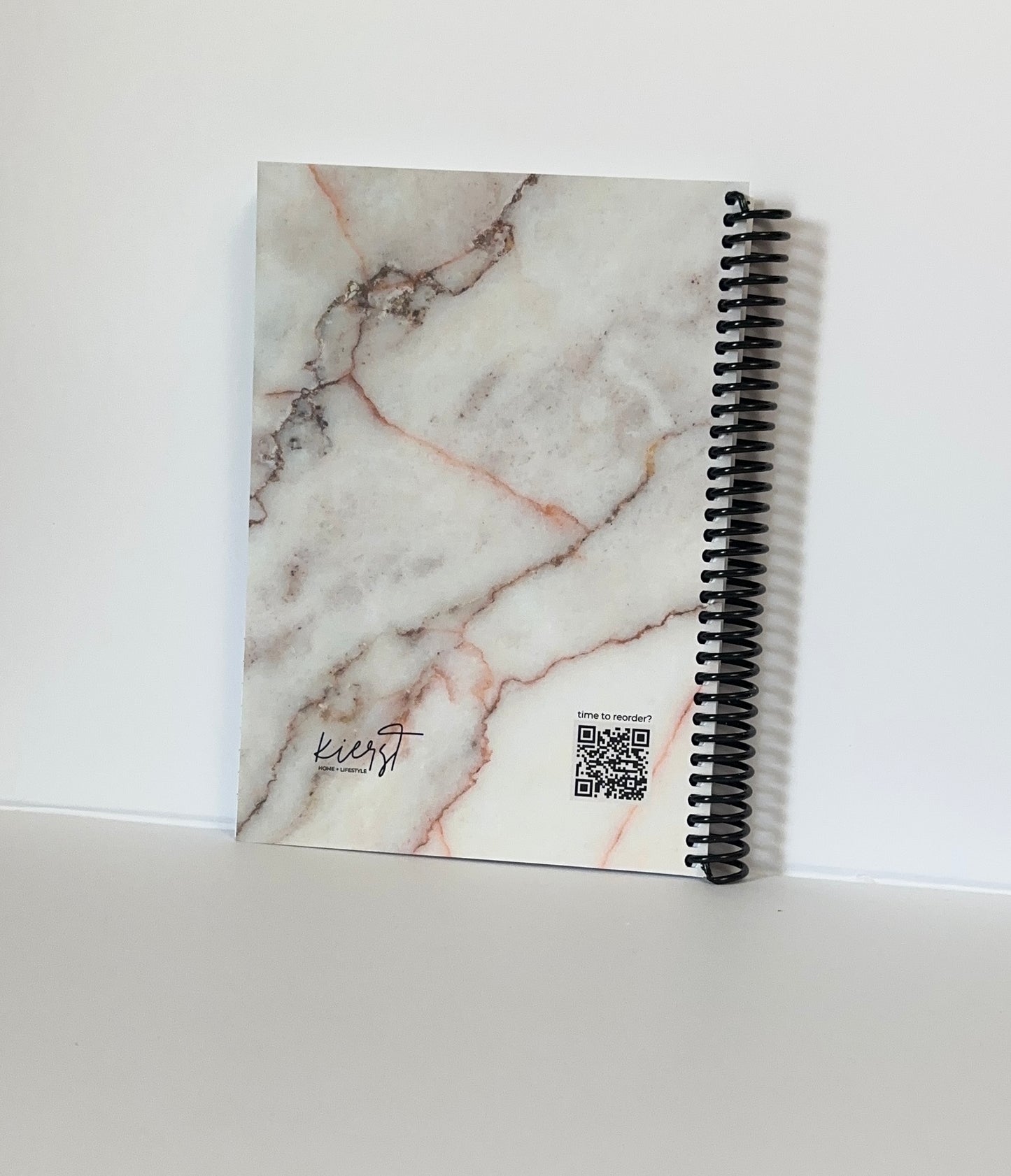 Warm White Marble Notebook