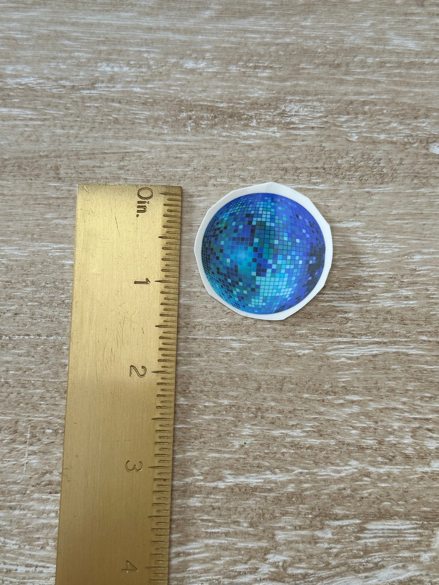 Colorful Medium Disco Ball Temporary Tattoo