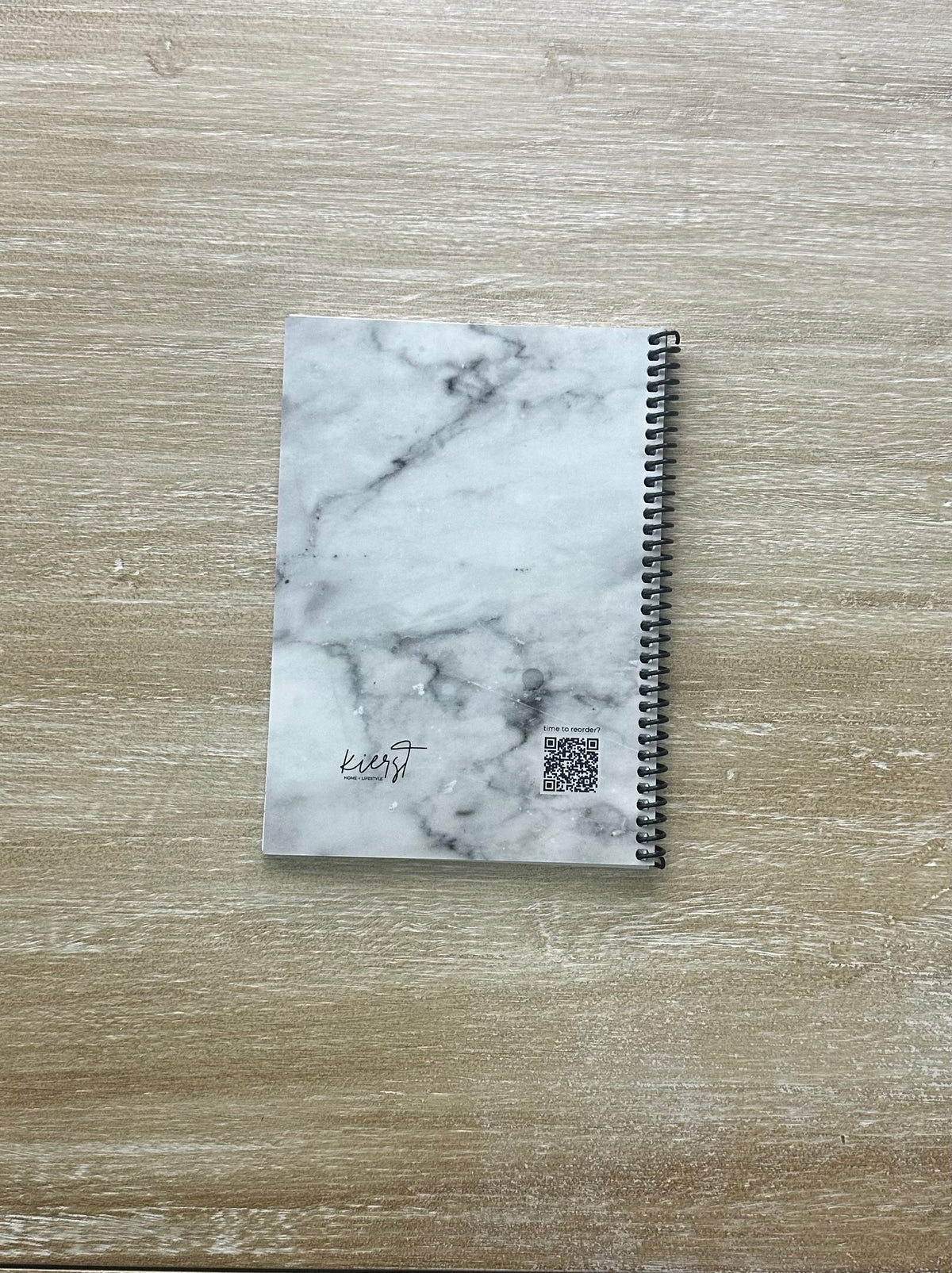 Lived-In Grey Marble Notebook