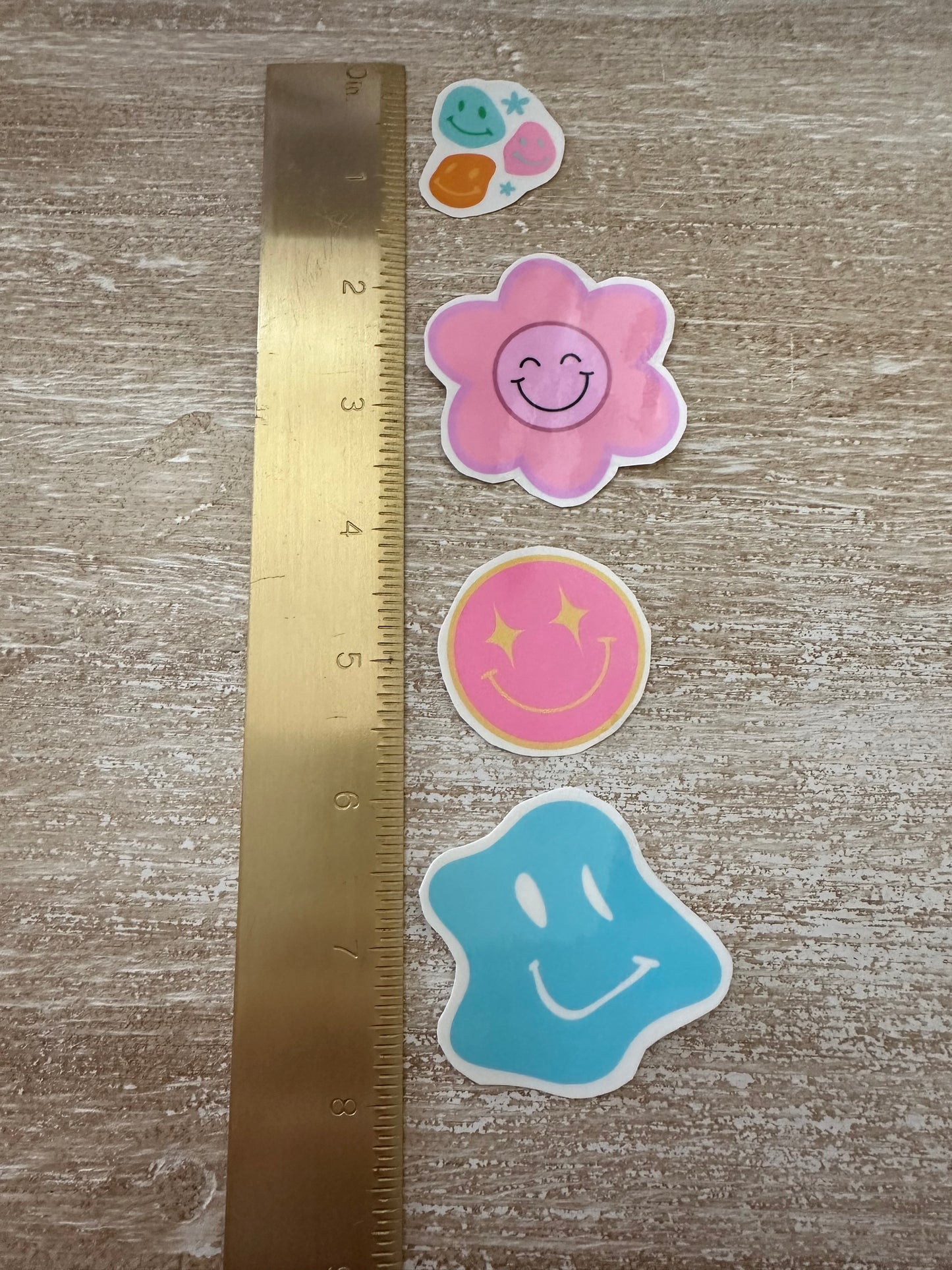 Colorful Smiley Face Temporary Tattoos