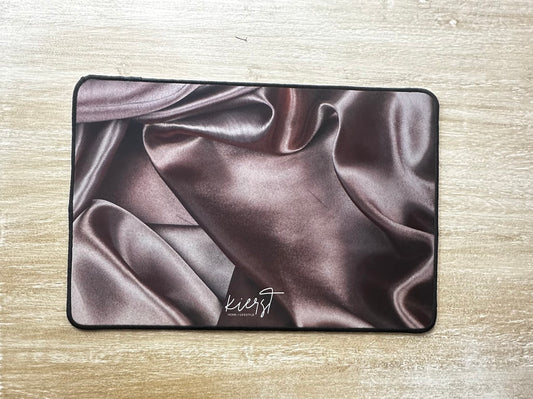 Chocolate Silk Print Desk Mat