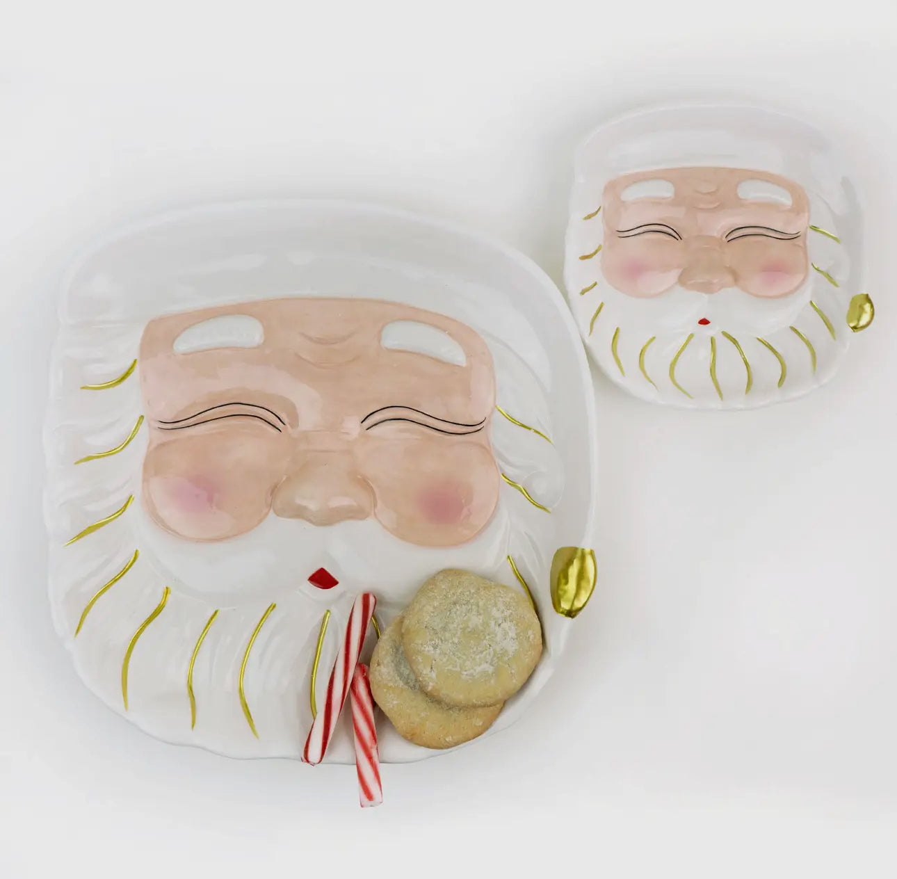 White Santa Platter