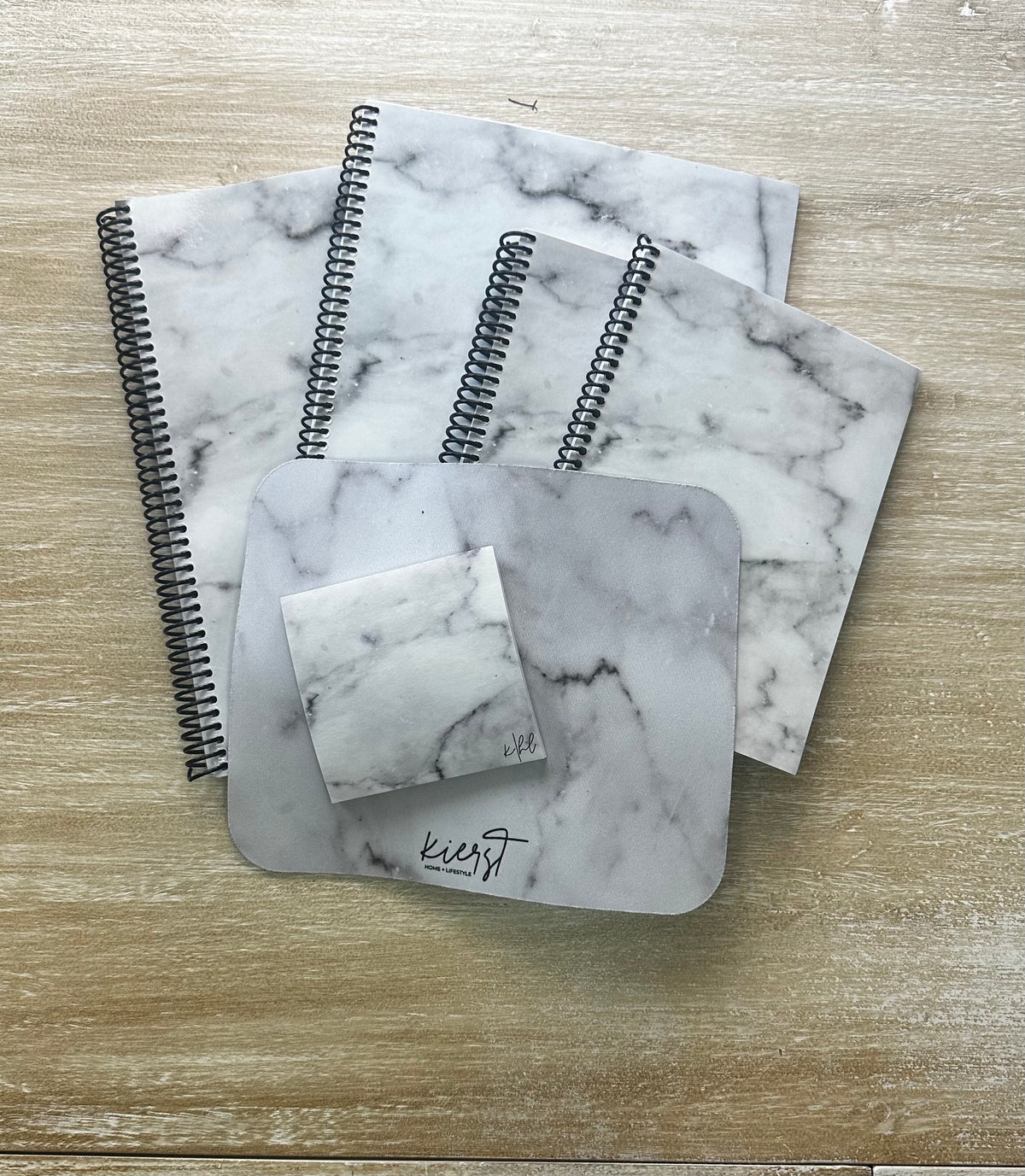 Lived-In Grey Marble Notebook