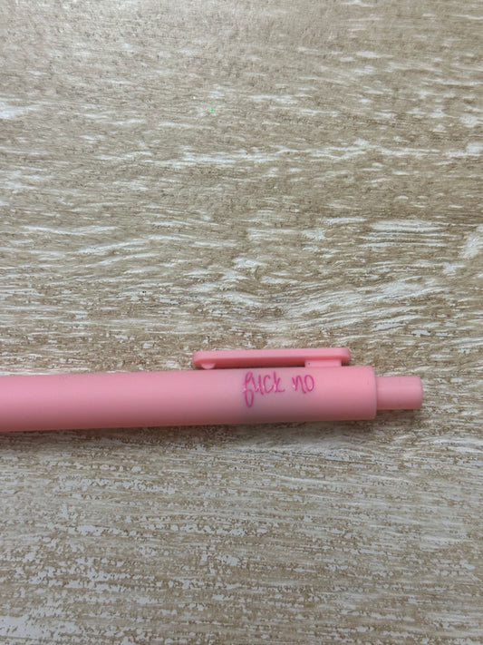 F No Plastic Click Pens | Bold, Playful, Unapologetically You