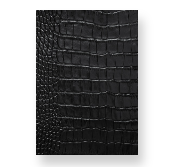 Black Crocodile Print Notebook