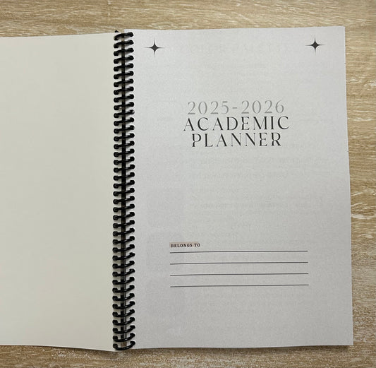 Academic Year Planner Signature Black Crocodile