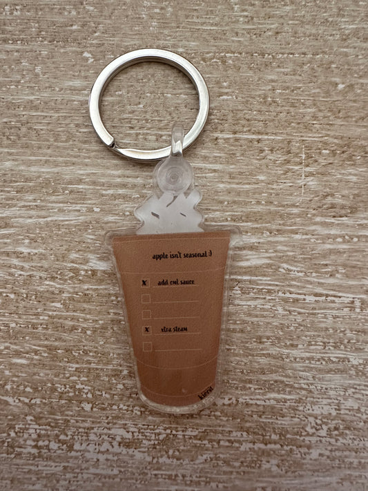 Apple Cider Acrylic Keychain | A Cozy Classic