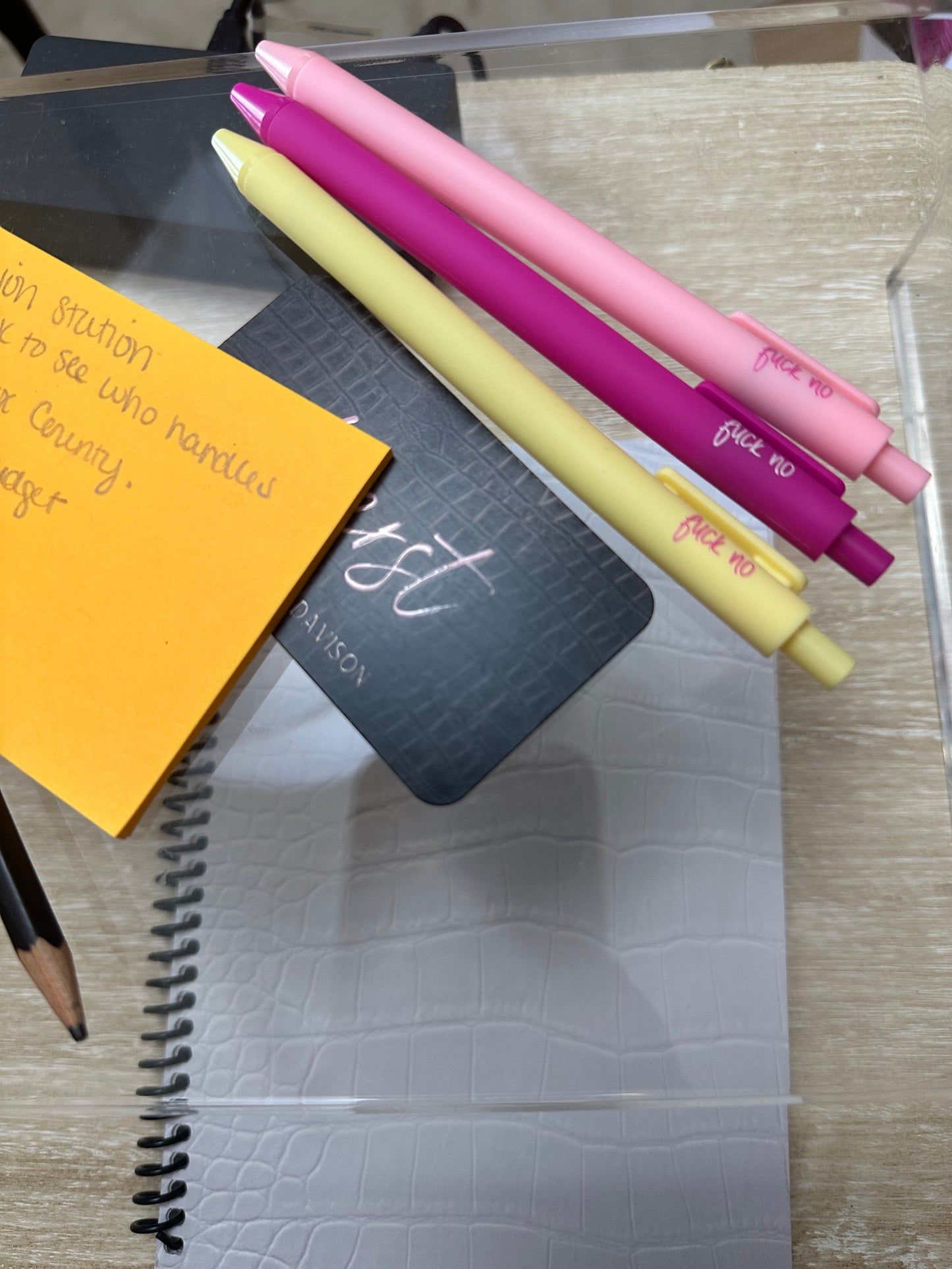 F No Plastic Click Pens | Bold, Playful, Unapologetically You