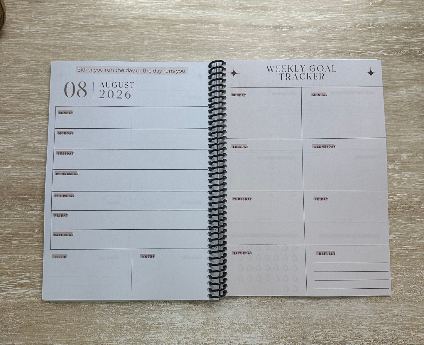 2026 Lifestyle Planner - Signature Velvet Noir Lattice