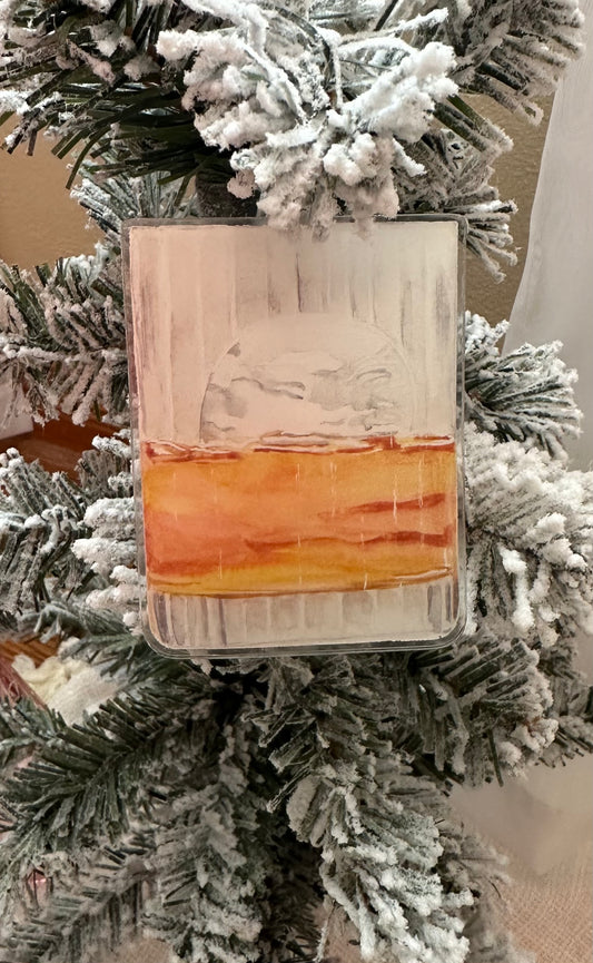 Whiskey Ornament + Keychain