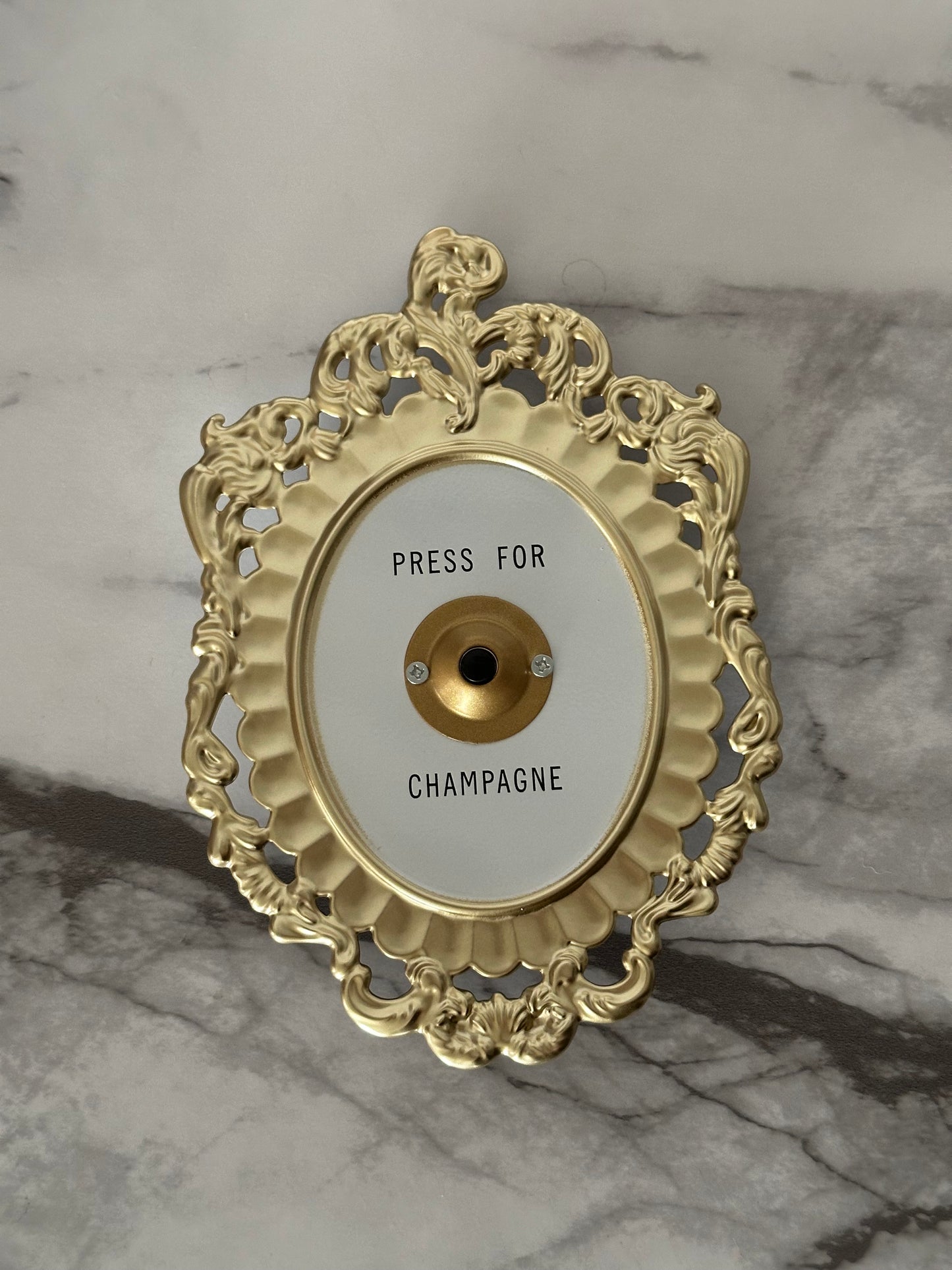 Champagne Doorbell | Vintage-Inspired, For Bar Carts & Entry Tables