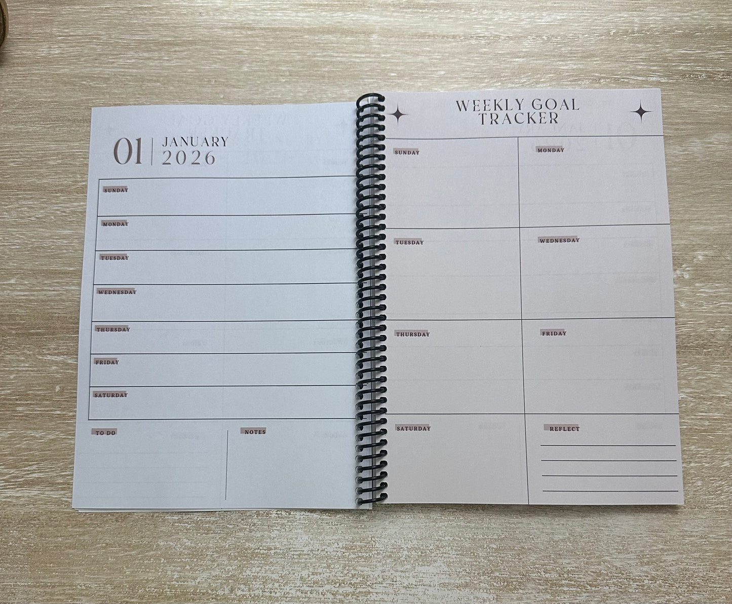 2026 Lifestyle Planner - Signature Velvet Noir Lattice