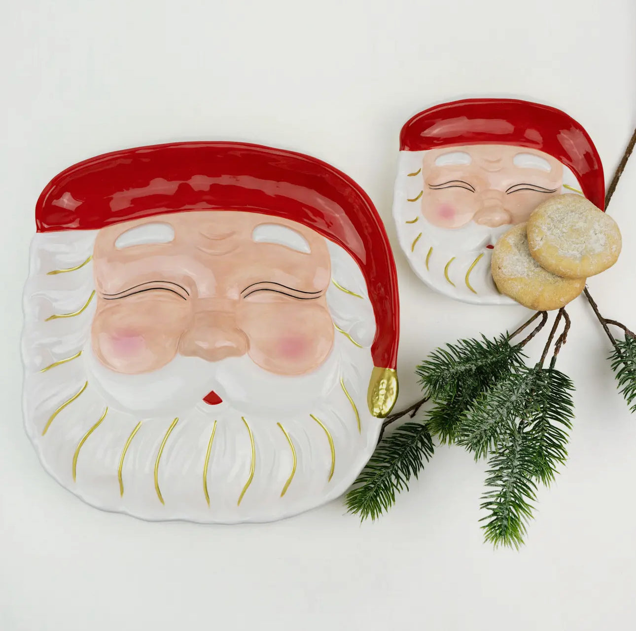 Red Santa Platter