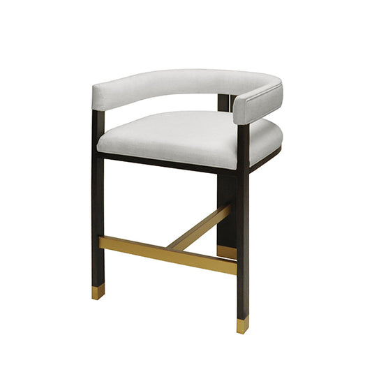 Cruise Counter Stool in Espresso Oak & White Linen