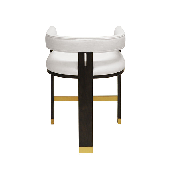 Cruise Counter Stool in Espresso Oak & White Linen