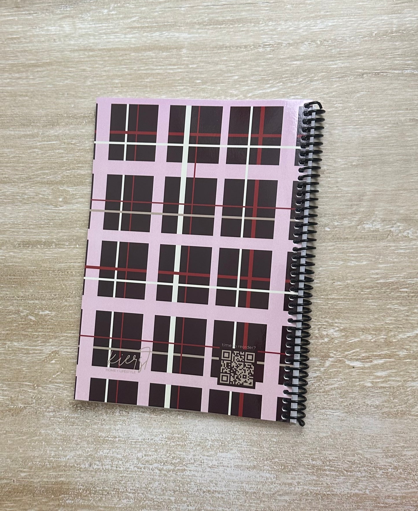2026 Lifestyle Planner - Signature Pink and Velvet Noir Plaid
