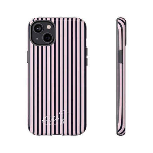 Signature Pink + Signature Storm Stripe iPhone Case