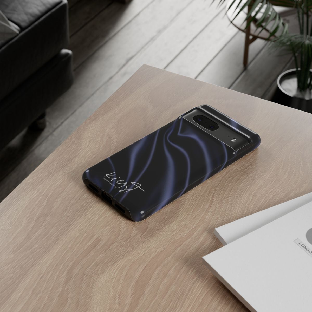 Navy Silk Google Pixel Phone Case