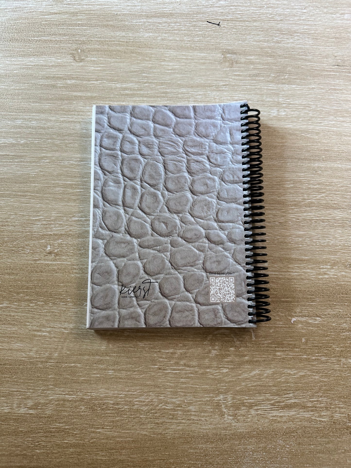 Cream Reptile Print Notebook