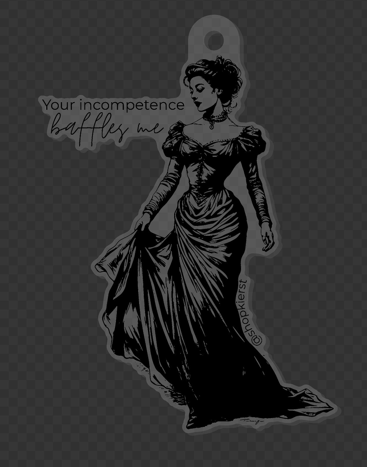 Baffles Me Victorian Ornament + Keychain