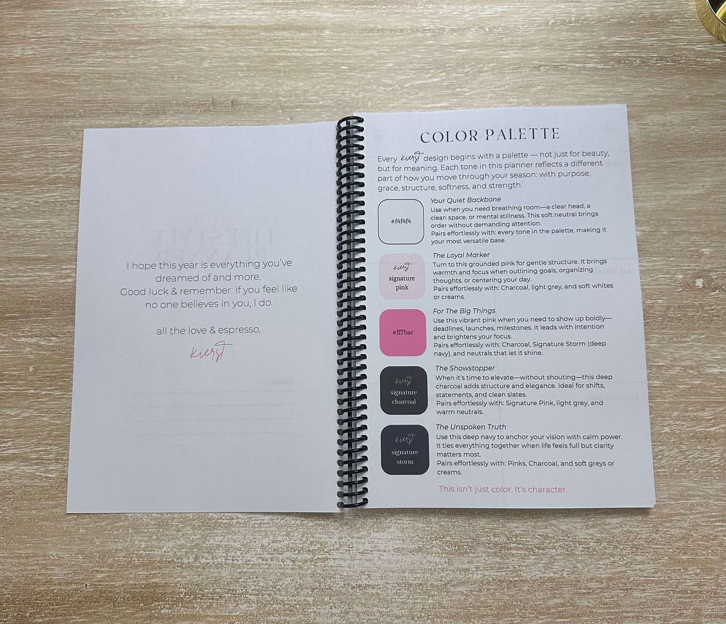 2026 Lifestyle Planner Pearl Essence