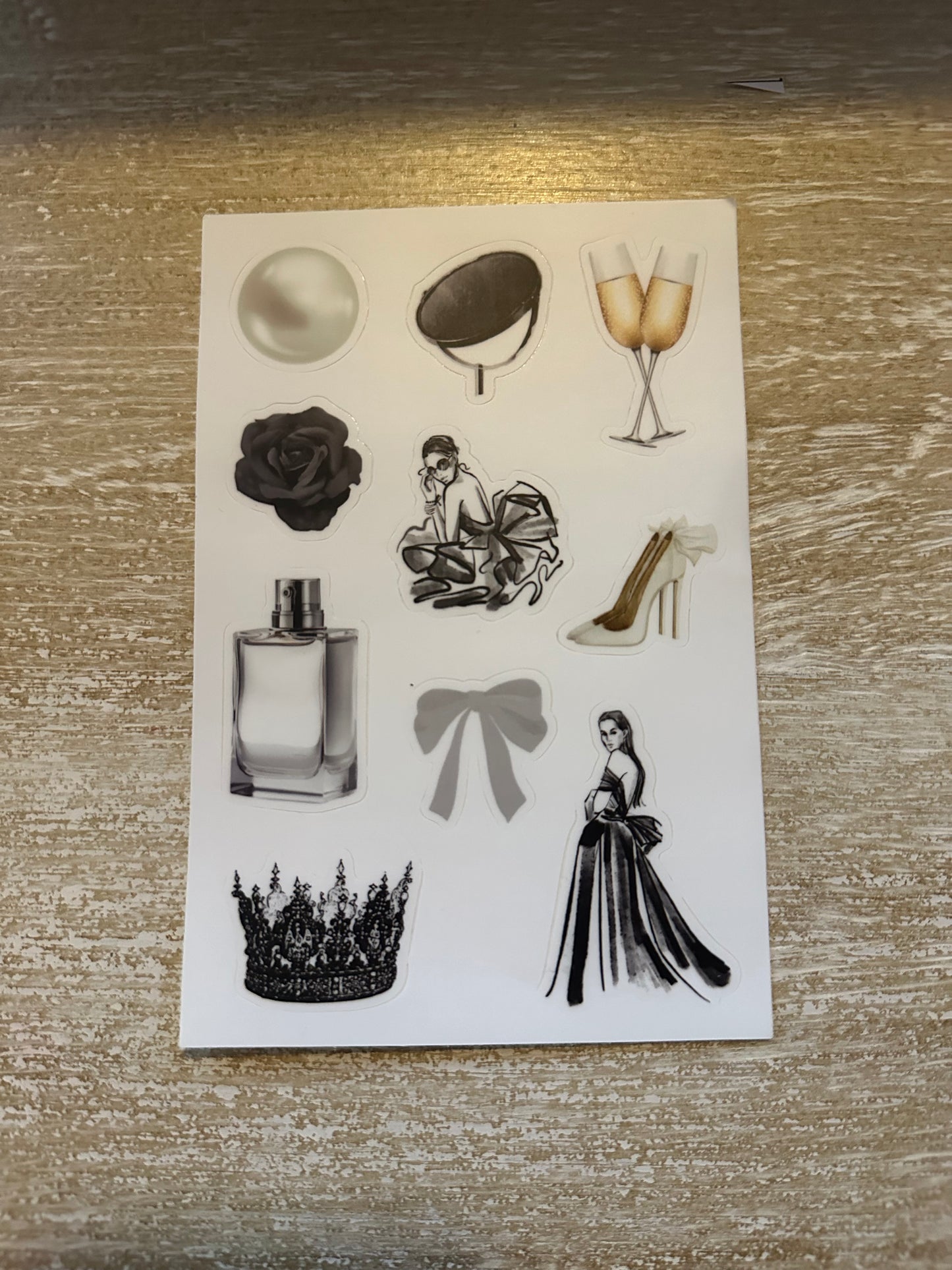 Fashion Inspired Sticker Sheet | Luxe Everyday Accents