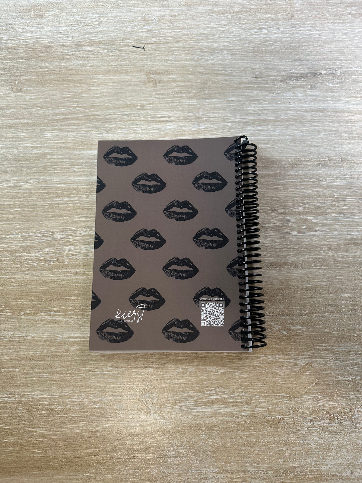 Black Lips on Mocha Notebook