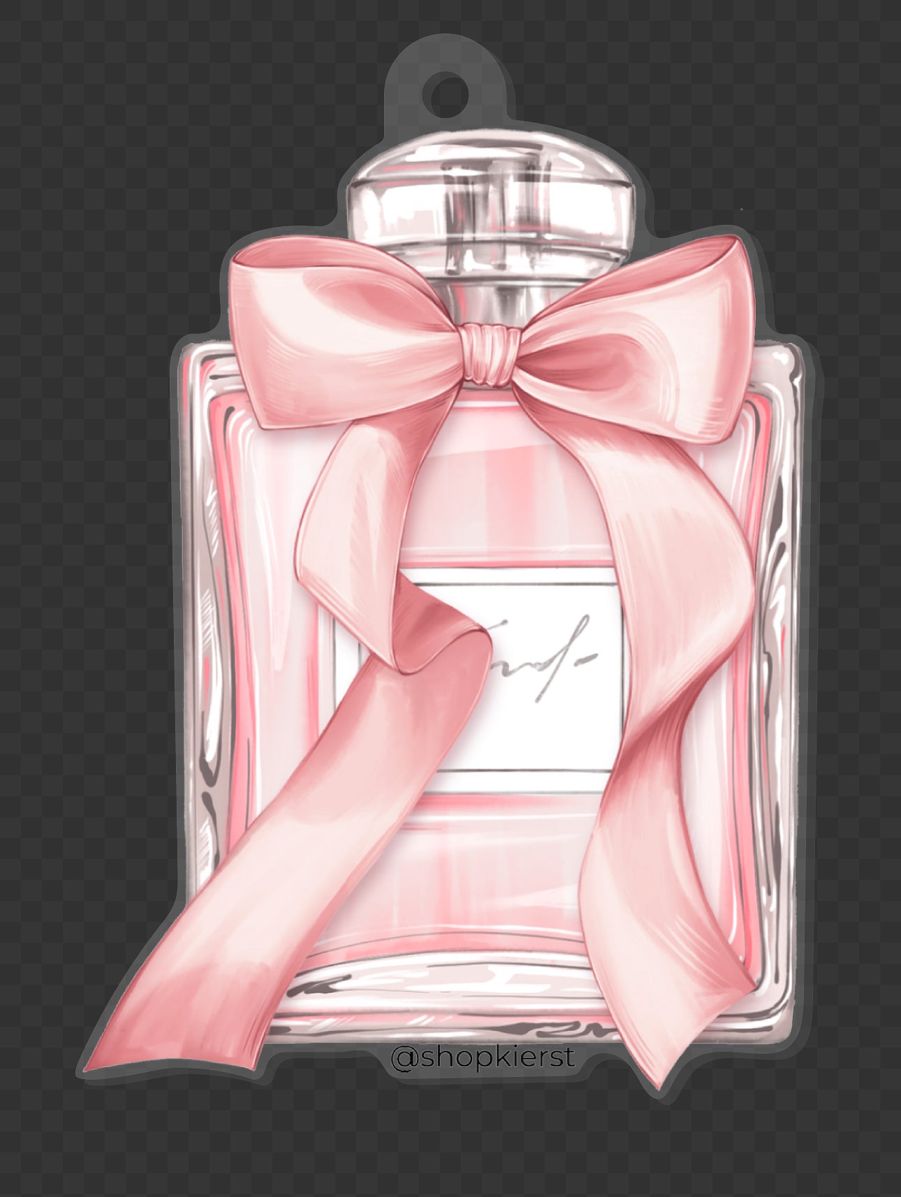 Miss Bow Perfume Ornament + Keychain