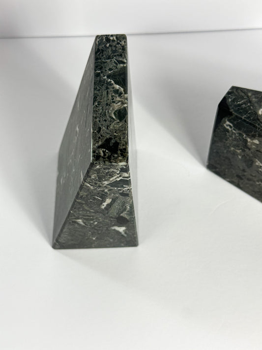 Black Marble Bookends