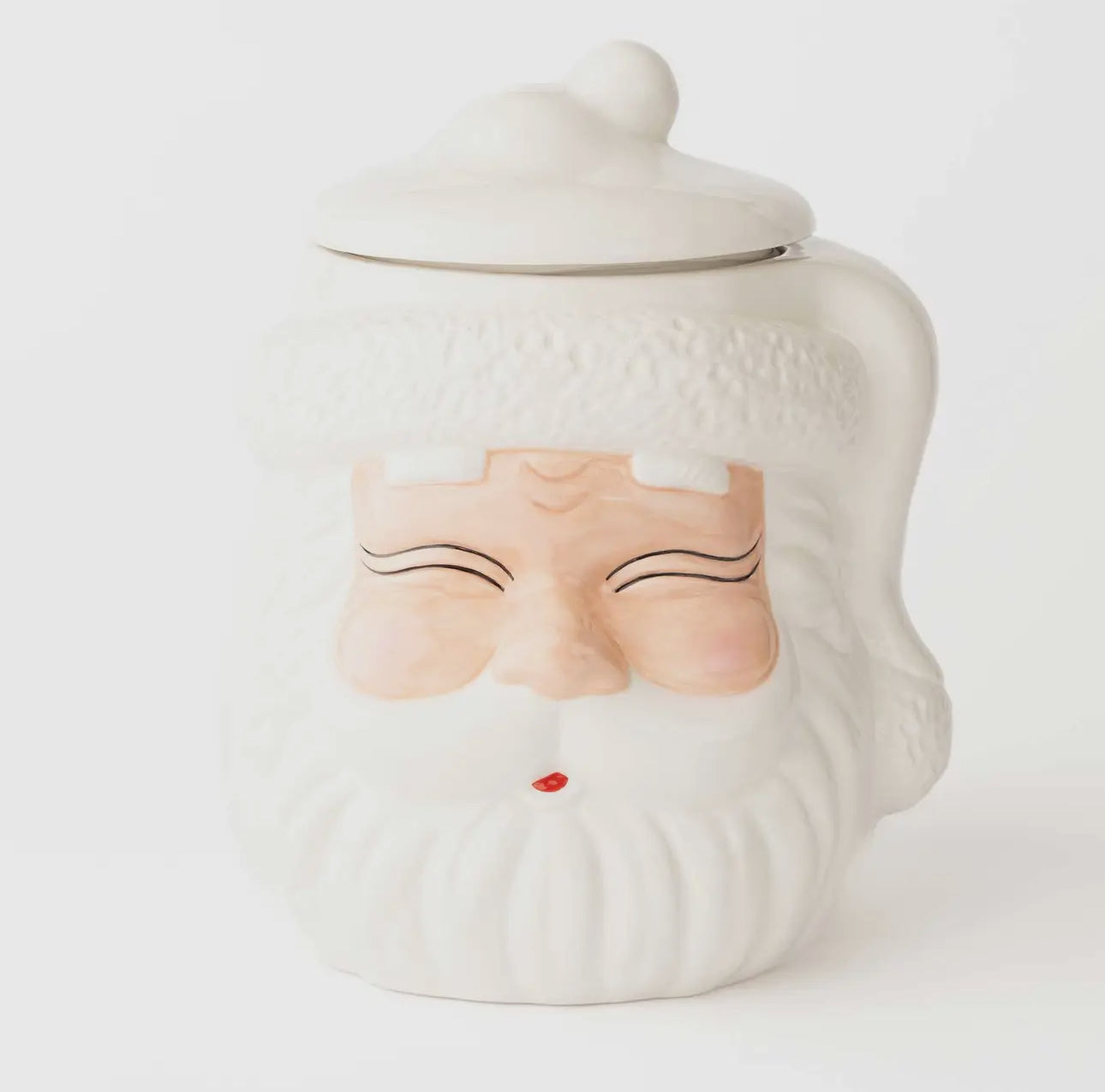 White Santa Cookie Jar