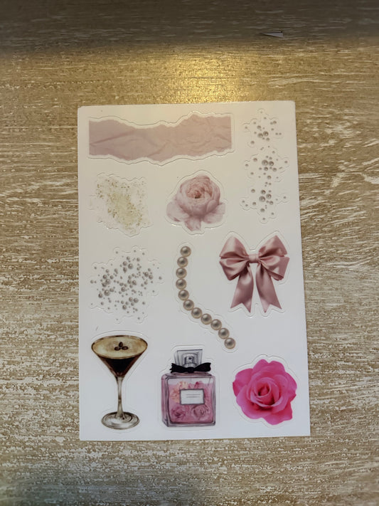 Coquette Aesthetic Sticker Sheet