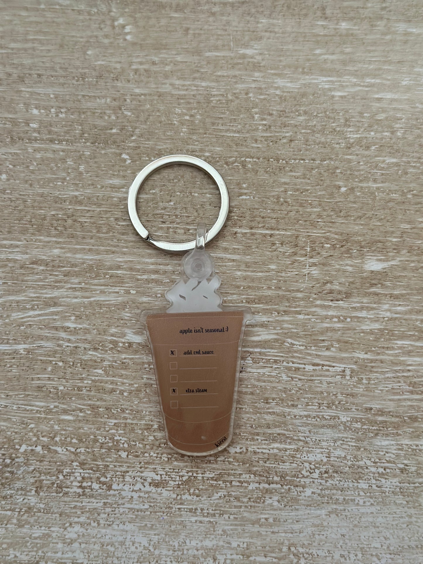 Apple Cider Acrylic Keychain | A Cozy Classic