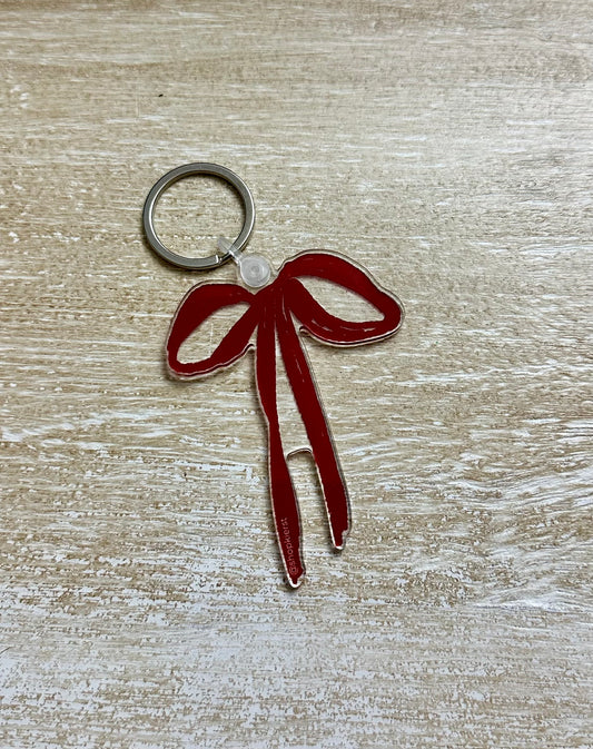Red Bow Ornament + Keychain