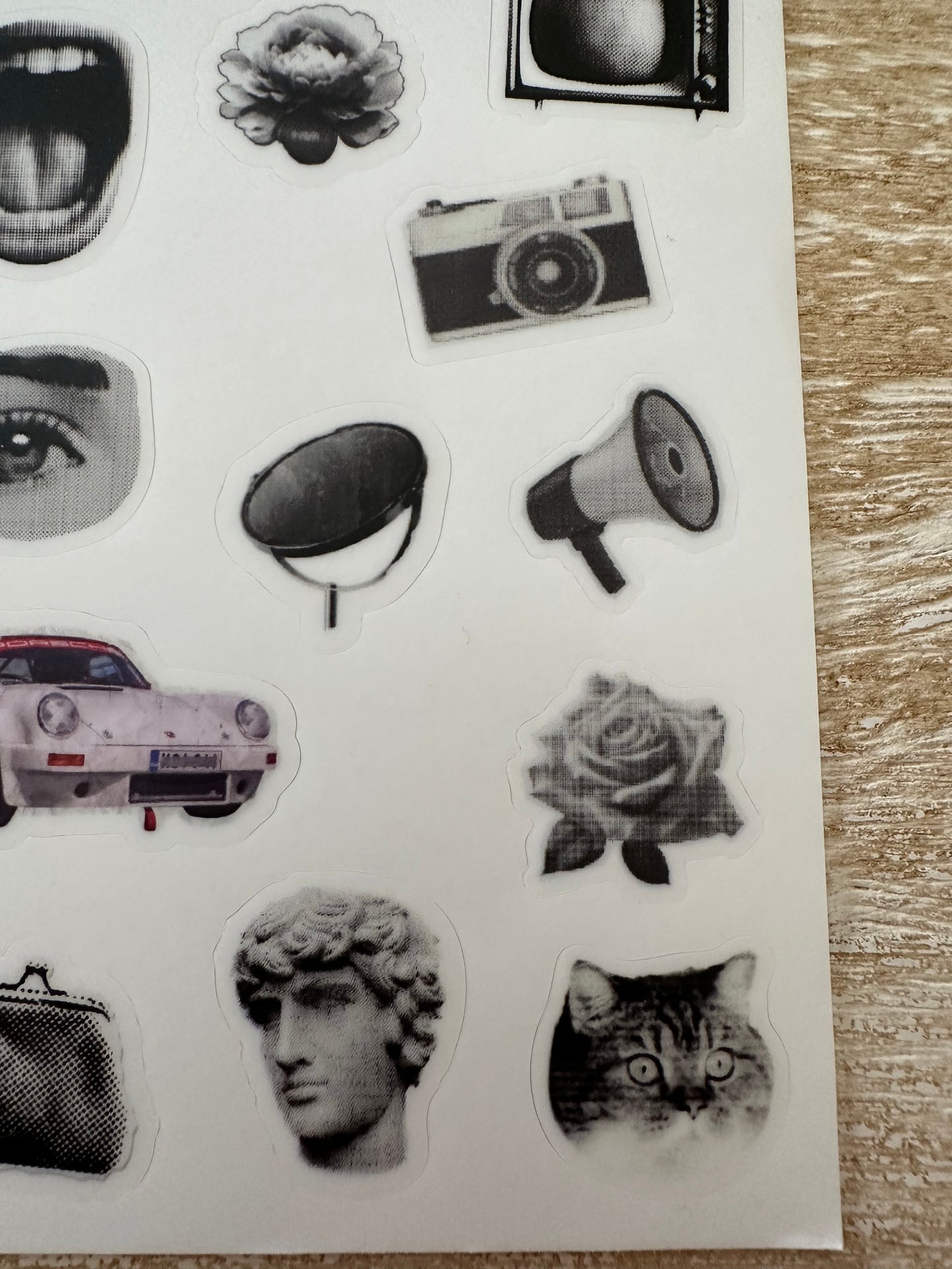 Vintage Inspired Sticker Sheet | Retro Elegance Meets Modern Edge