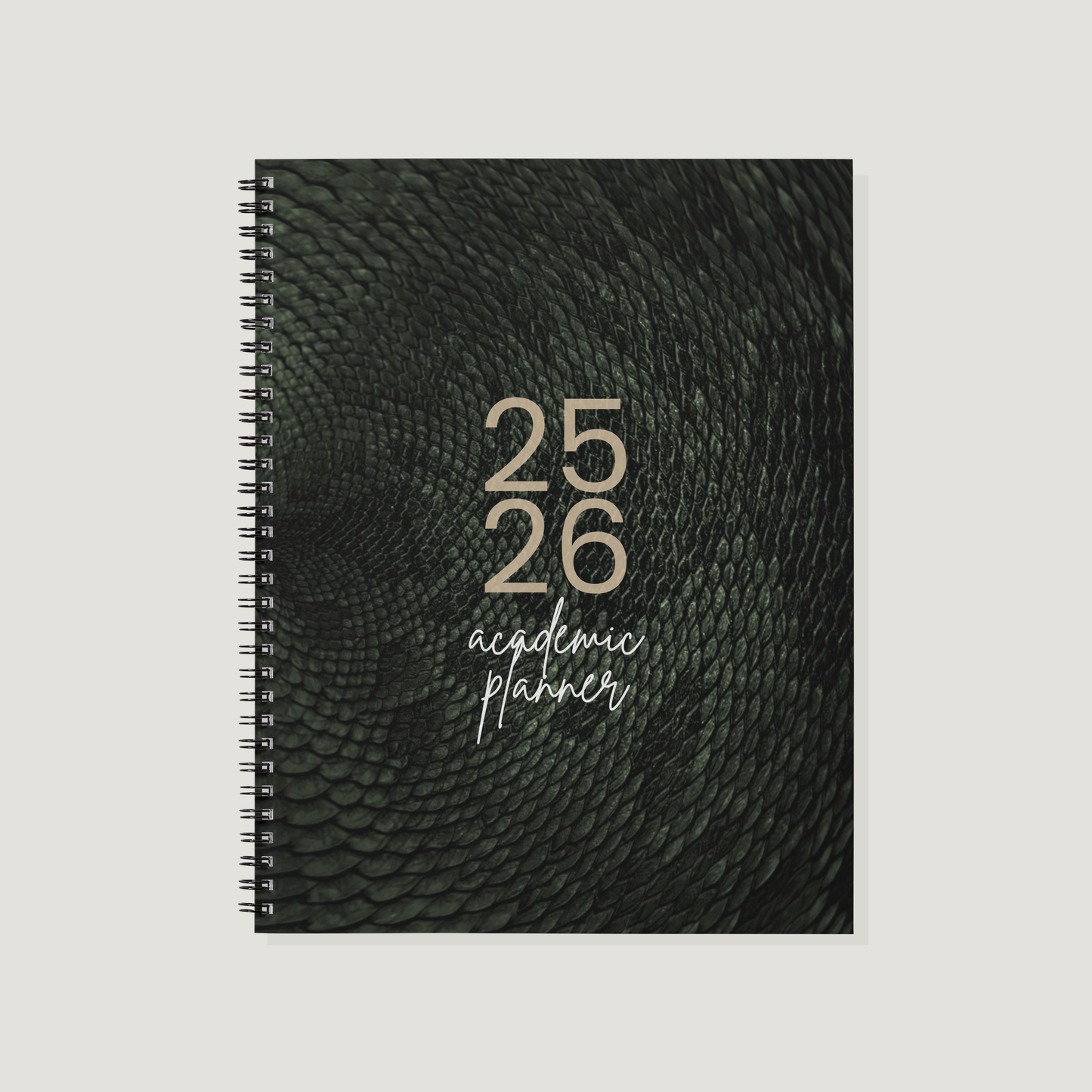 Academic Year Planner Green Snake