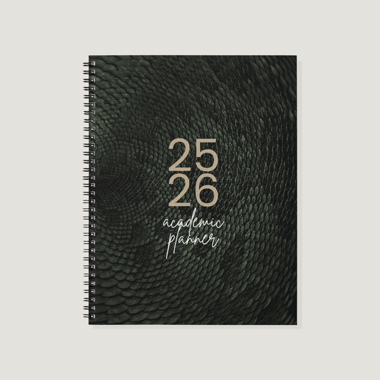 Academic Year Planner Green Snake