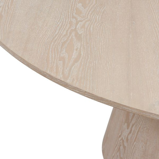 Hamilton Round Dining Table in Cerused Oak
