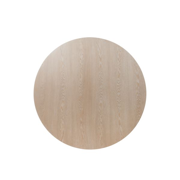 Hamilton Round Dining Table in Cerused Oak