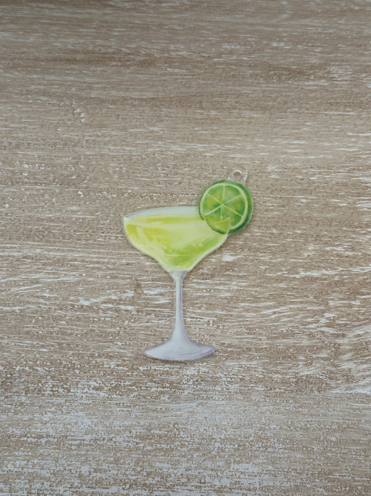 Lime Margarita Acrylic Keychain