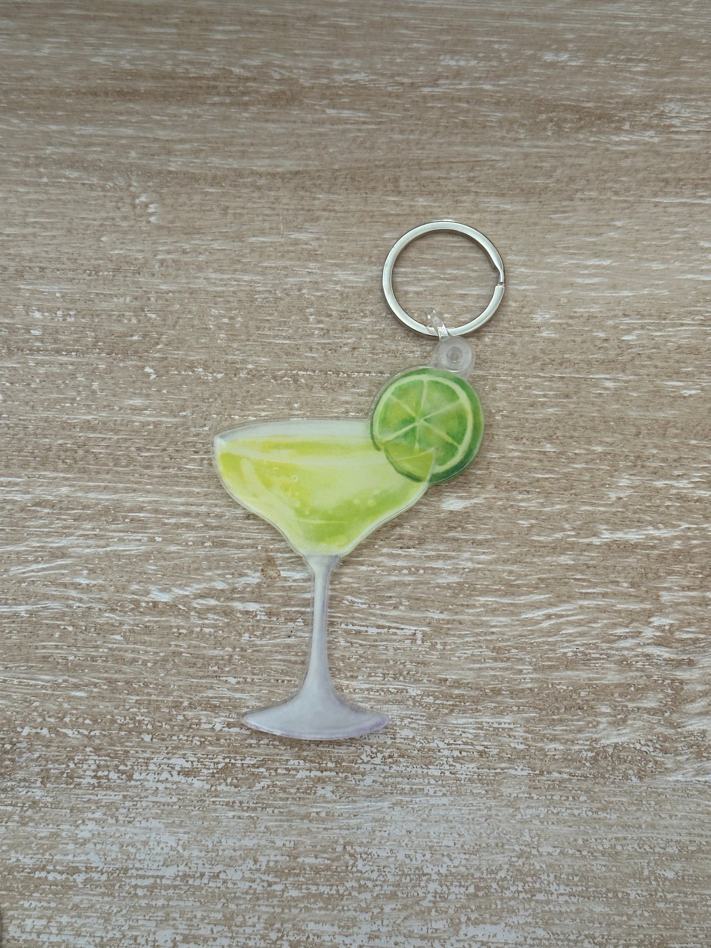 Lime Margarita Acrylic Ornament + Keychain | Refreshing Citrus Charm For Keys, Bags, & Gifting