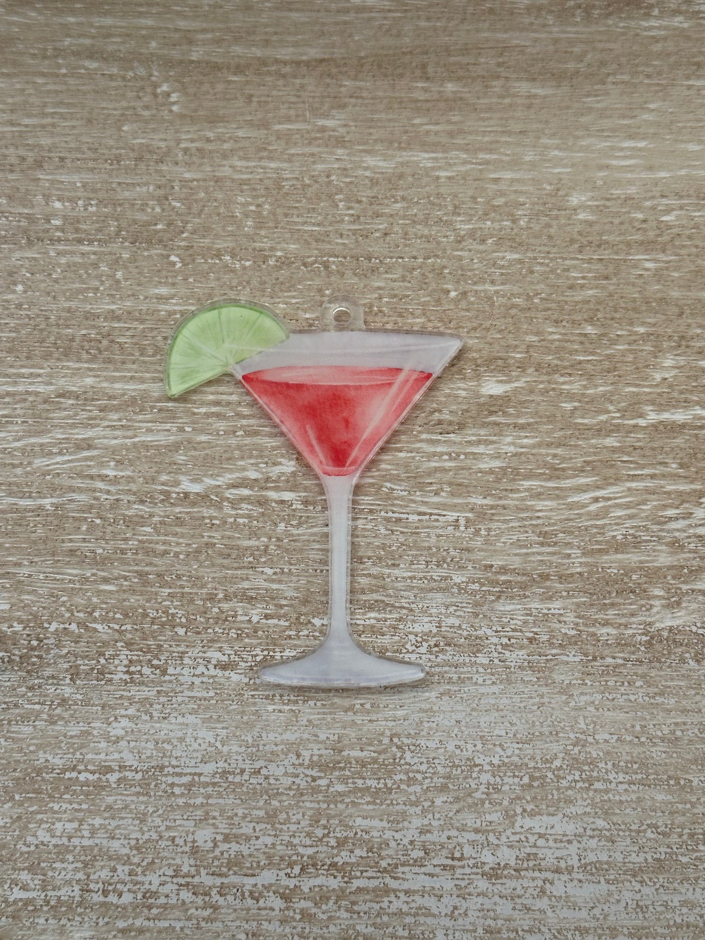 Cosmopolitan Acrylic Ornament + Keychain | A Carrie Bradshaw–Approved Cocktail Charm