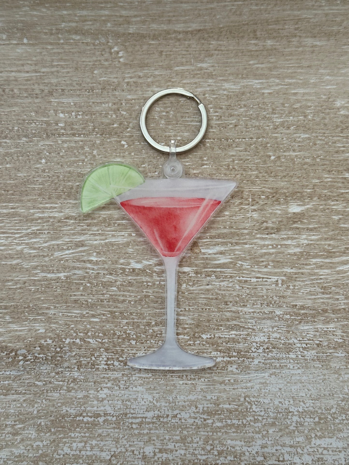 Cosmopolitan Acrylic Ornament + Keychain | A Carrie Bradshaw–Approved Cocktail Charm