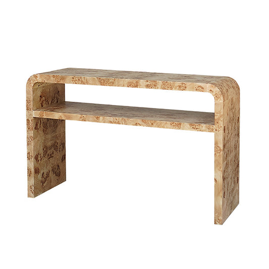 Marshall Console Table in Burl Wood