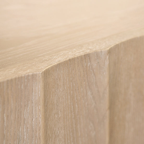 Odette Four-Door Cabinet in Light Cerused Oak