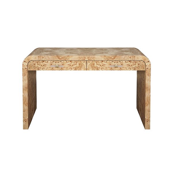 Petra Desk in Burl Wood