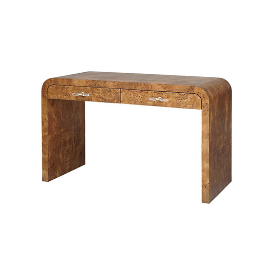 Petra Desk in Dark Burl Wood