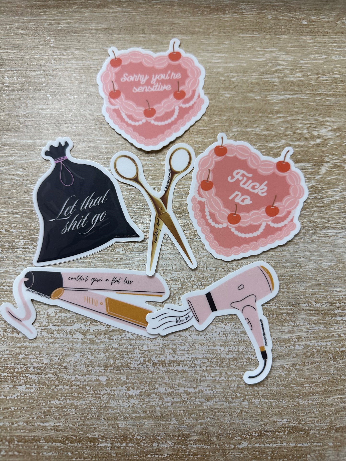 Let That Go Trash Bag Sticker