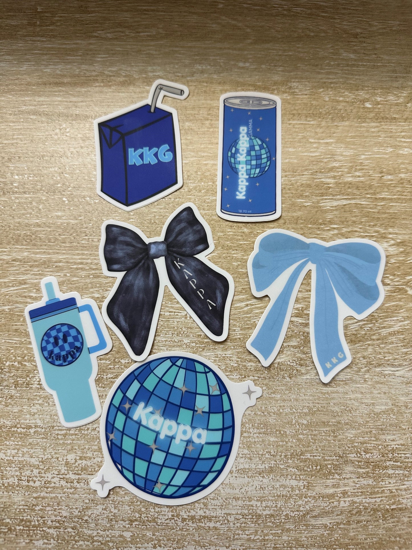 Kappa Kappa Gamma Juice Box Sticker