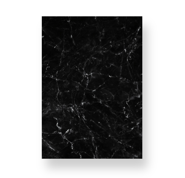 Black + White Marble Notebook